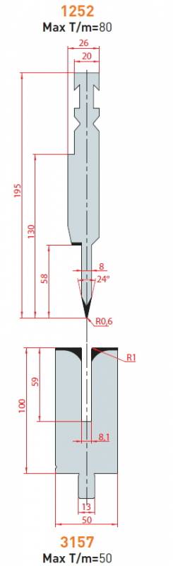 Lemovací nástroj - komplet, délka 550 mm dělený Eurostamp