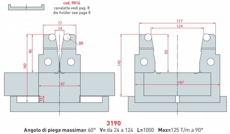 Stavitelná matrice délka 500mm Eurostamp