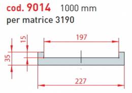 adaptér matrice - délka 1000 mm pro matrici 3192; cena na dotaz